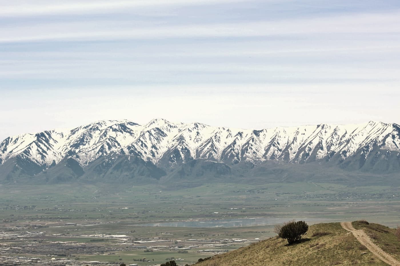 Cache Valley near Hyde Park and Logan, Utah