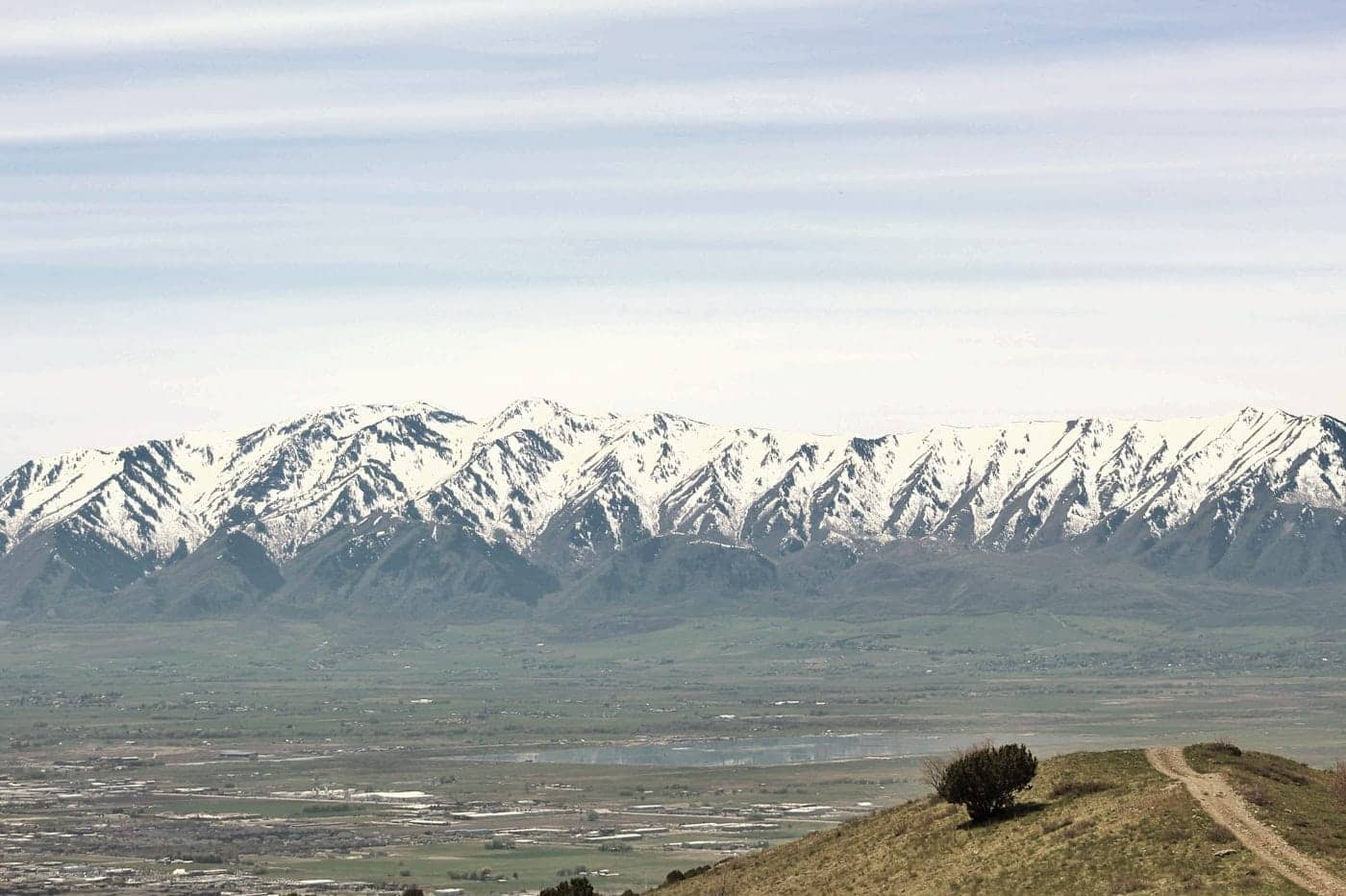 Cache Valley, Utah landscape near Hyde Park and Logan